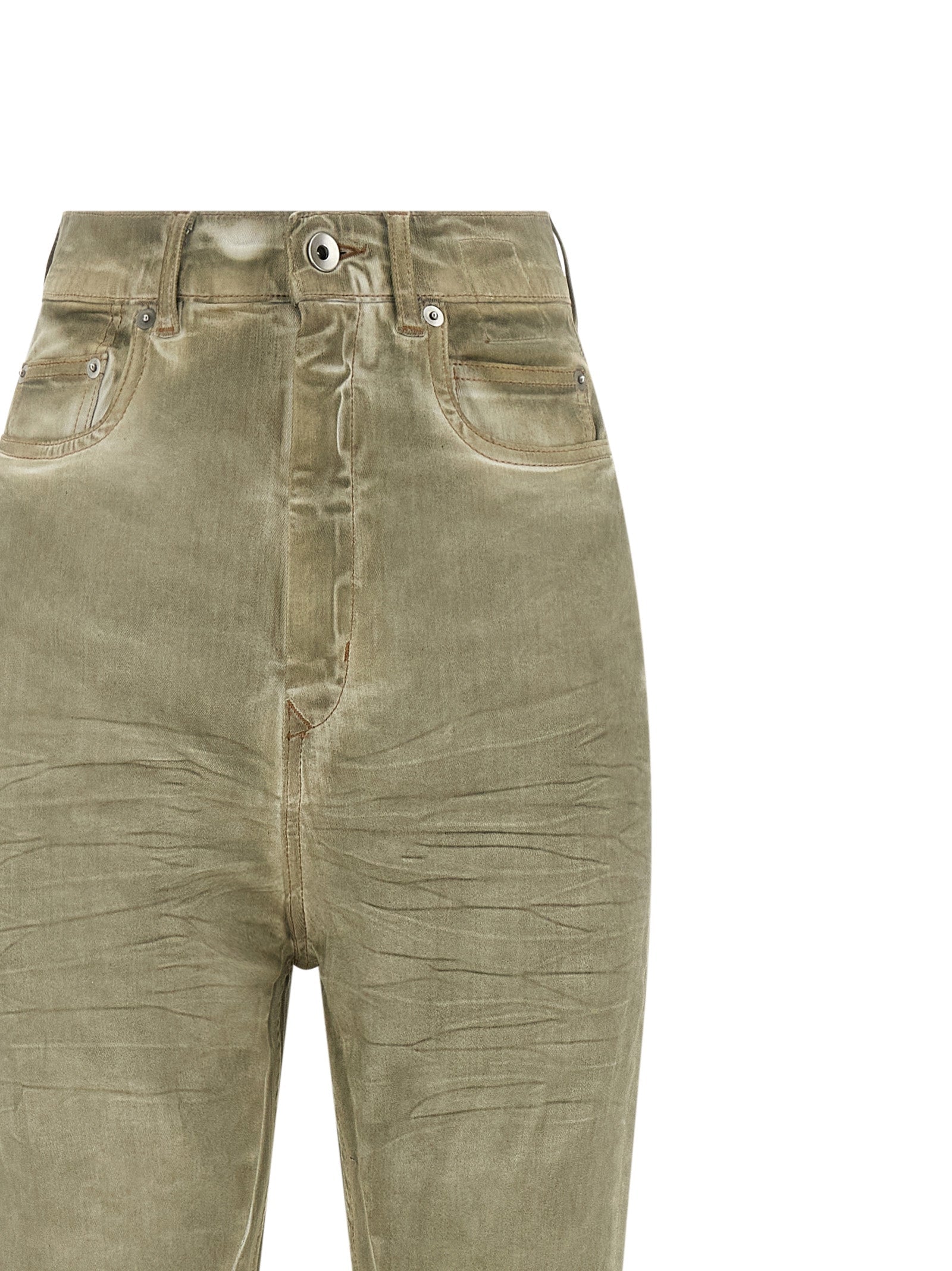 DRKSHDW Beige Cotton Bootcut Jeans