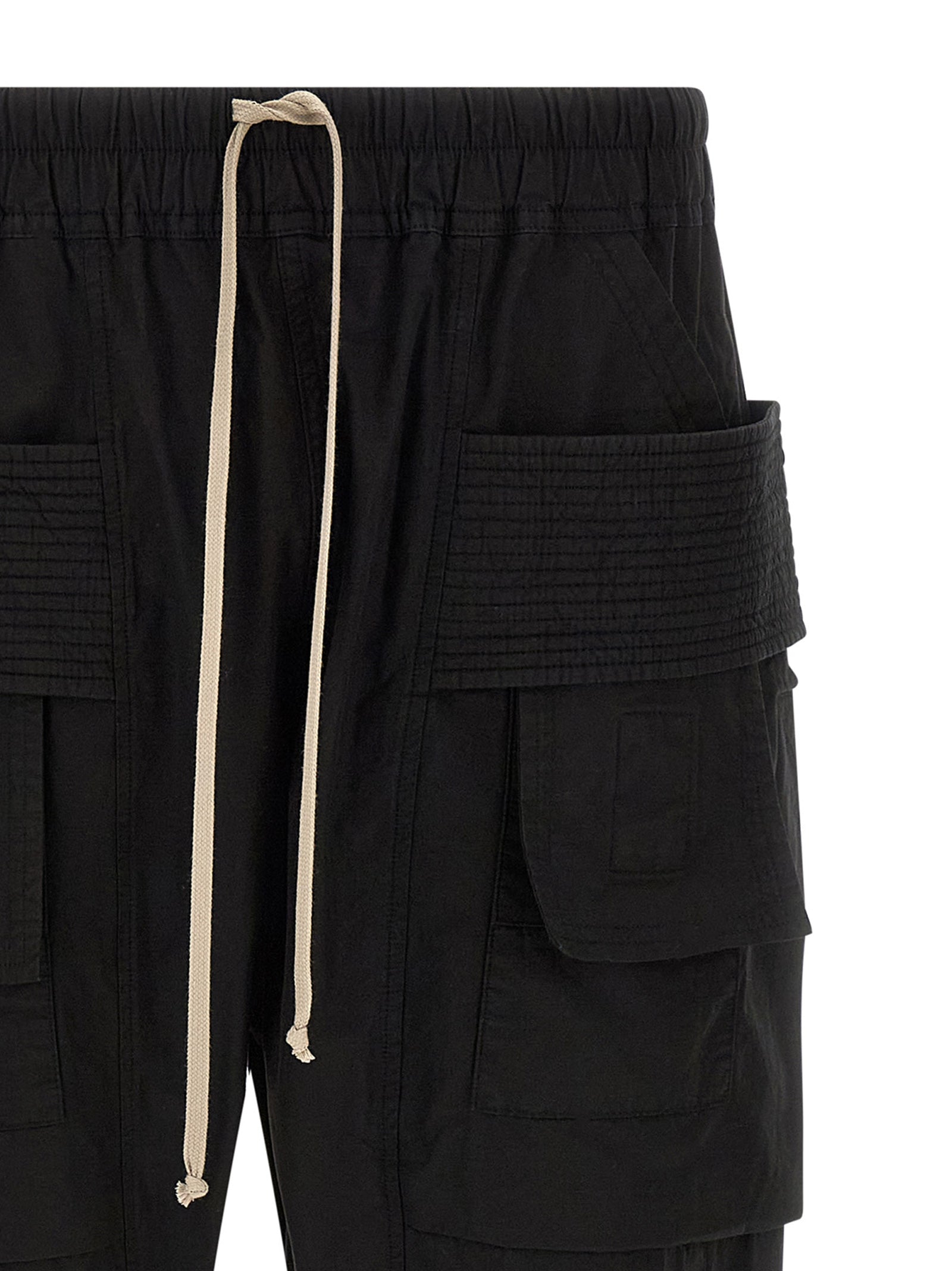 DRKSHDW Black Cotton Cargo Pants