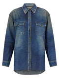Golden Goose Blue Polyester Blouse