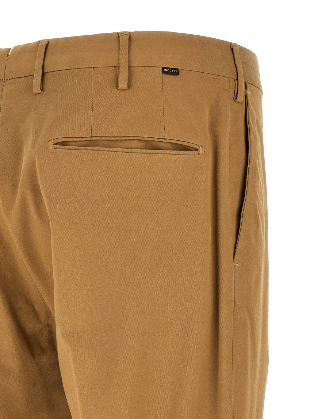 Incotex Brown Cotton Casual Pants