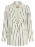 Peserico White Linen Blazer