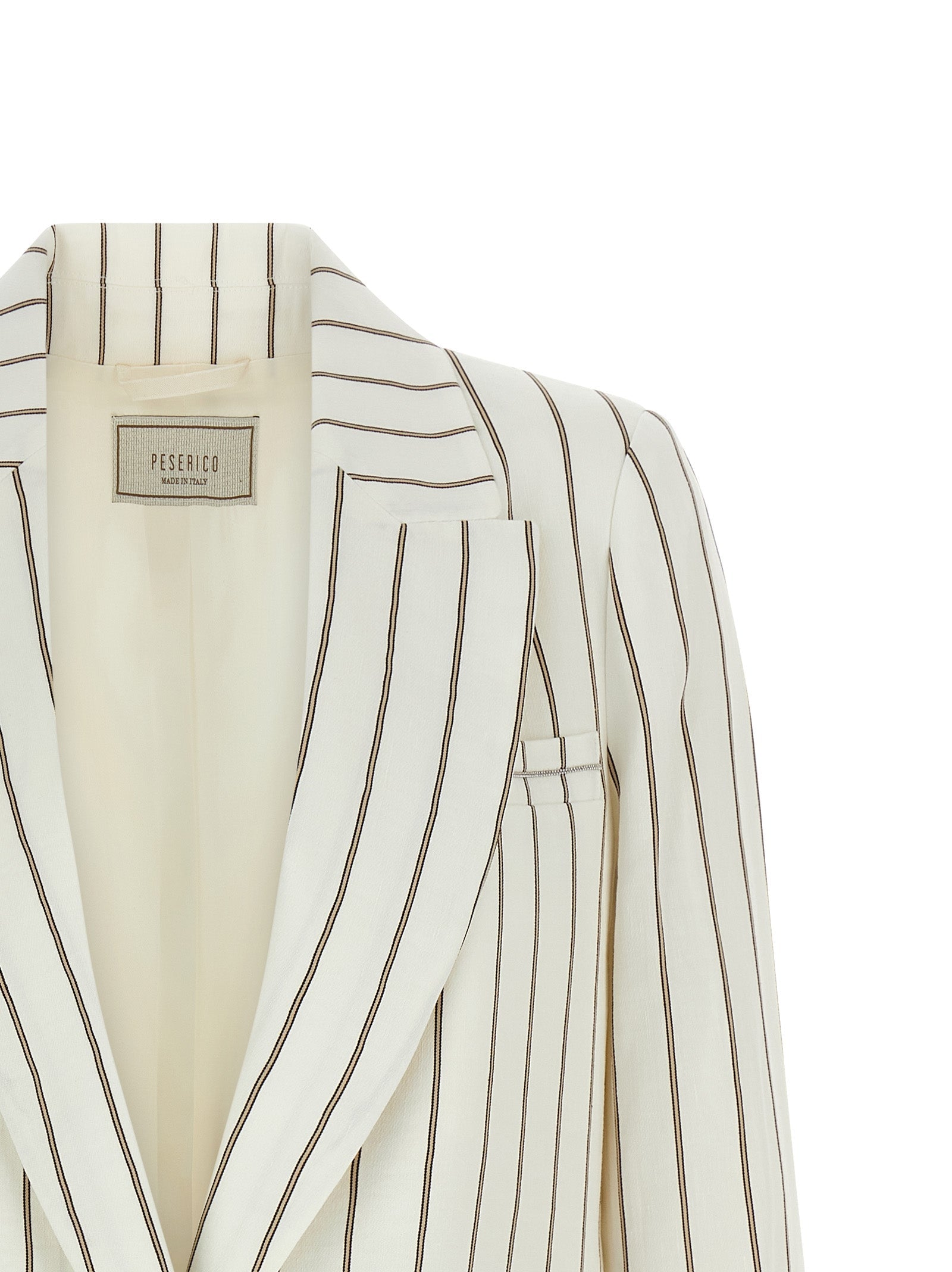 Peserico White Linen Blazer