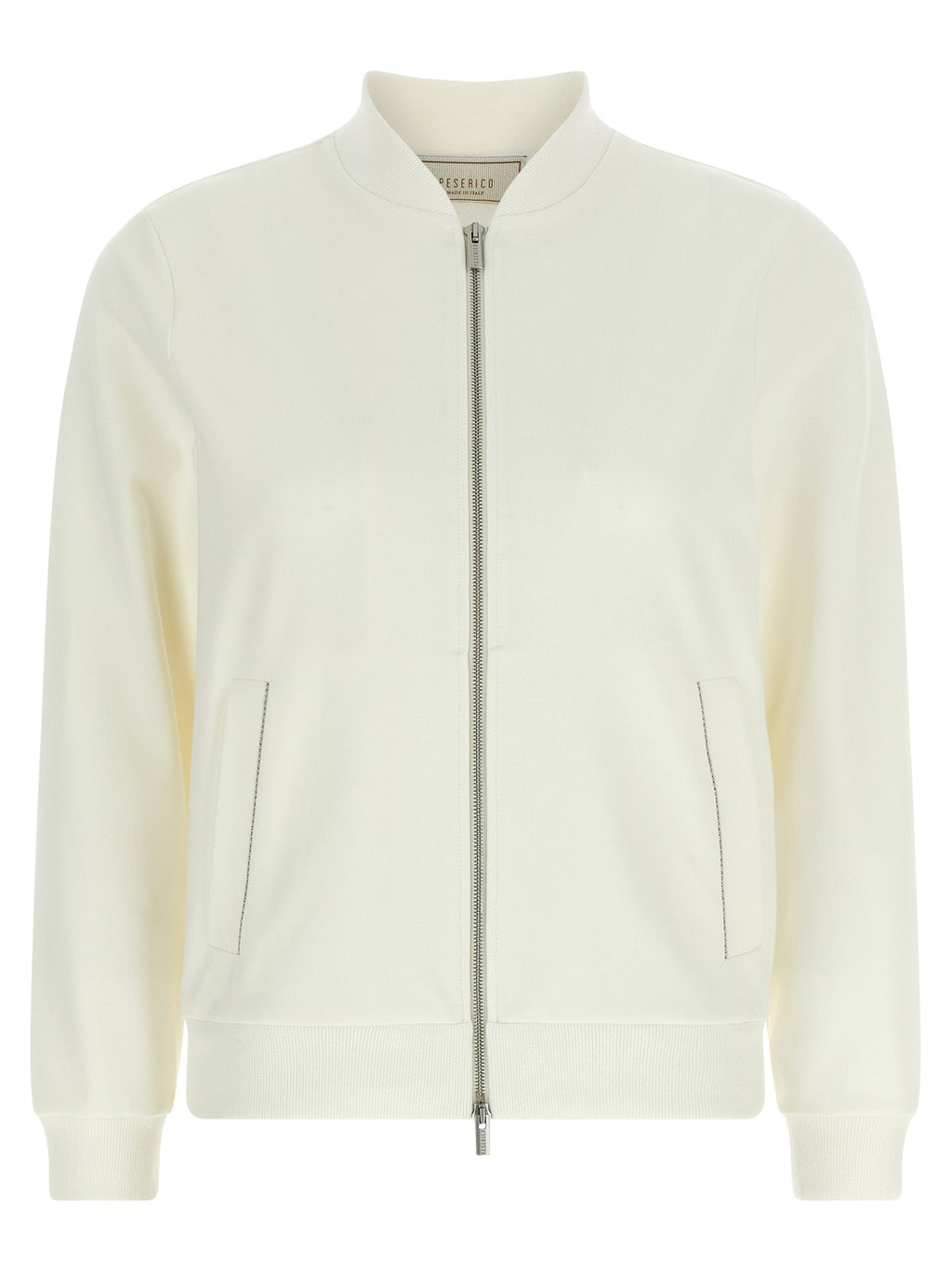Peserico White Cotton Sweatshirt