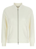 Peserico White Cotton Sweatshirt