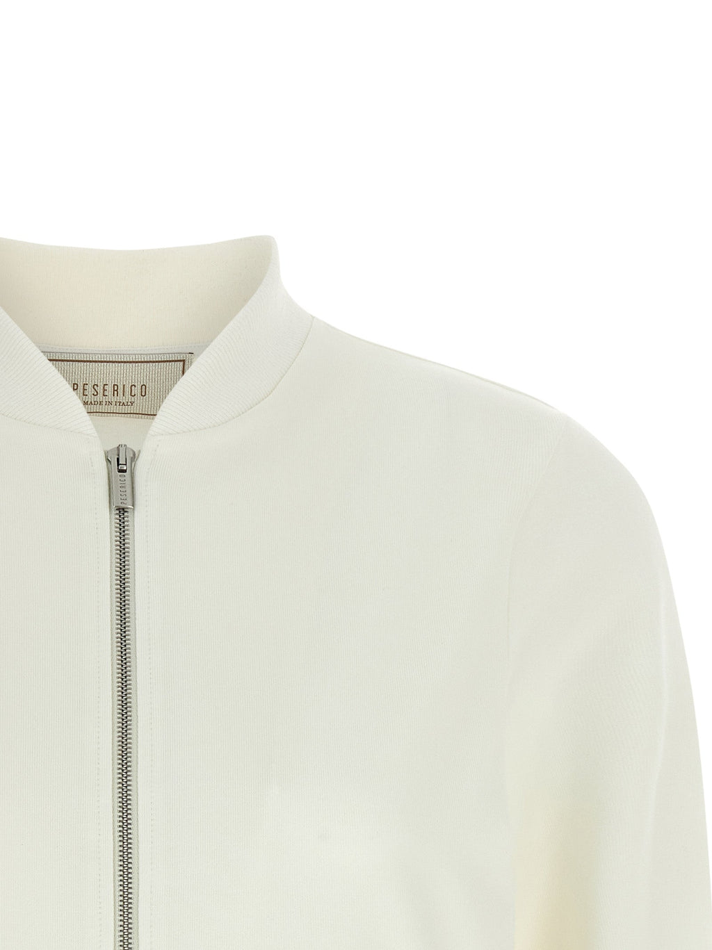 Peserico White Cotton Sweatshirt
