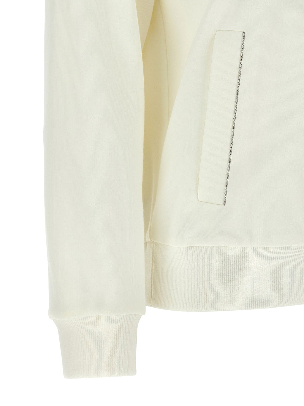 Peserico White Cotton Sweatshirt