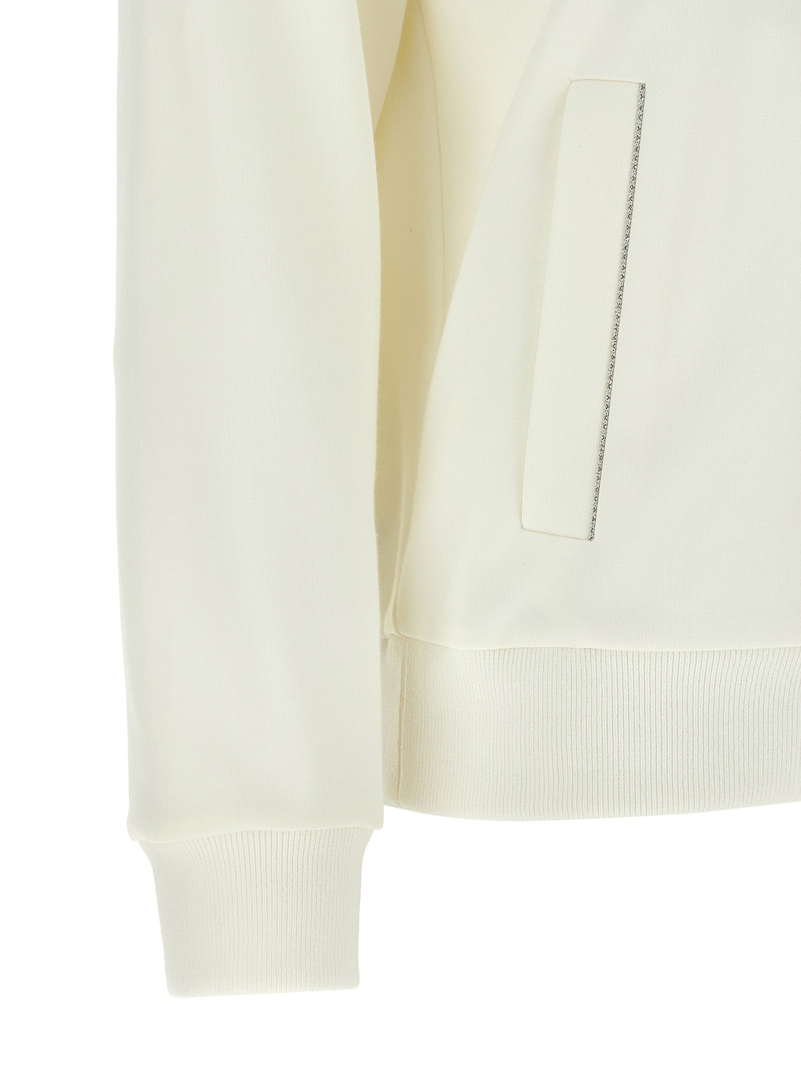 Peserico White Cotton Sweatshirt