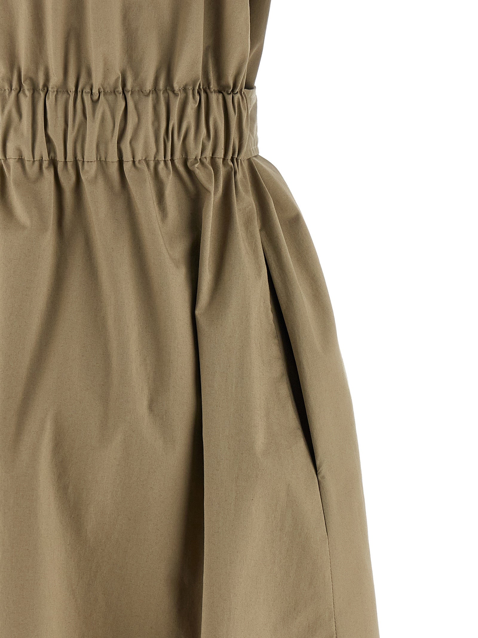 Peserico Bicolor Cotton Midi Dress