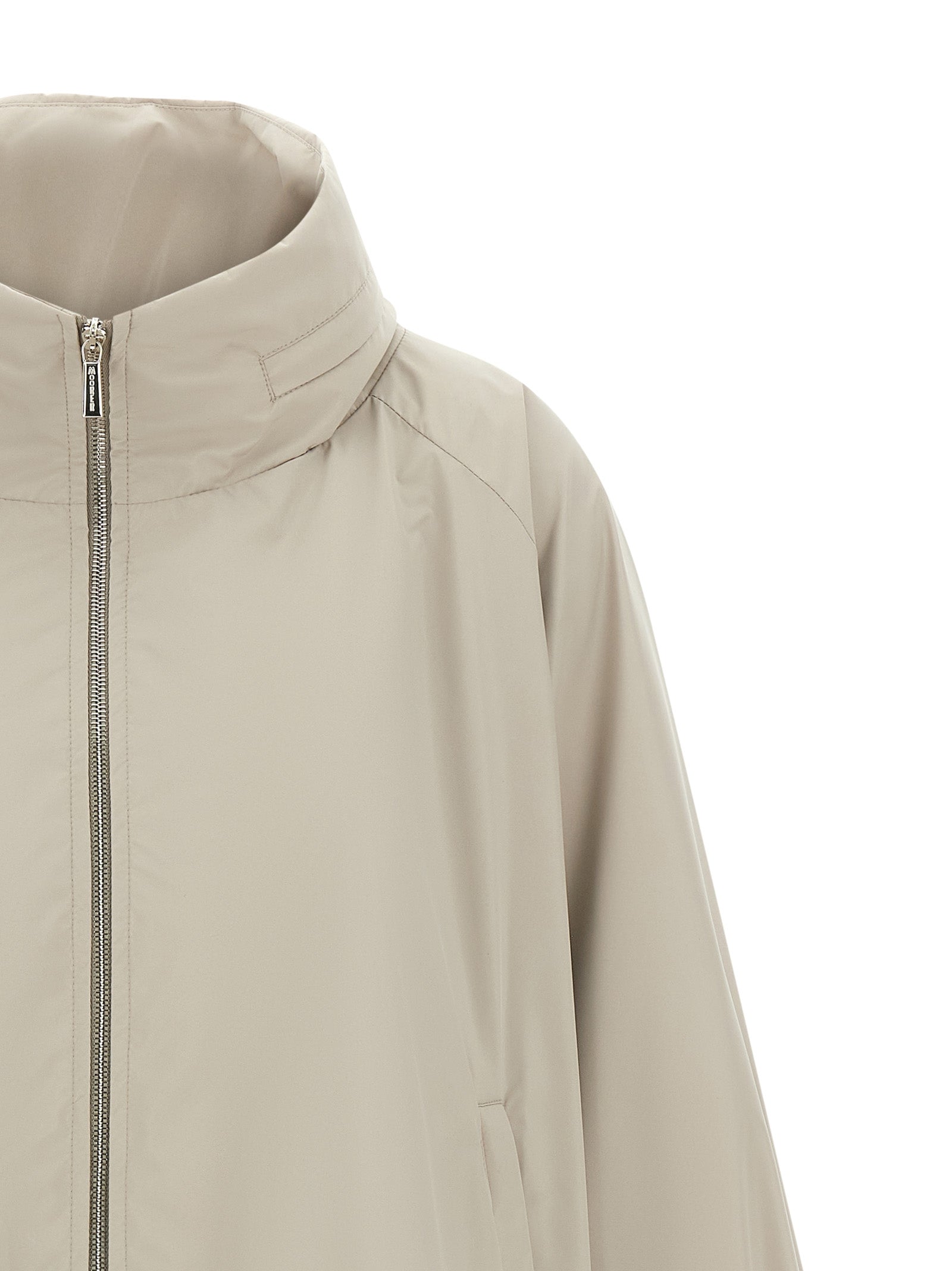 MooRER Gray Polyester Shell Jacket