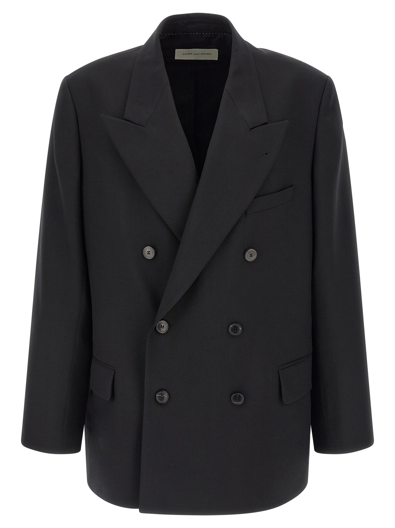 Dries Van Noten Black Wool Blazer