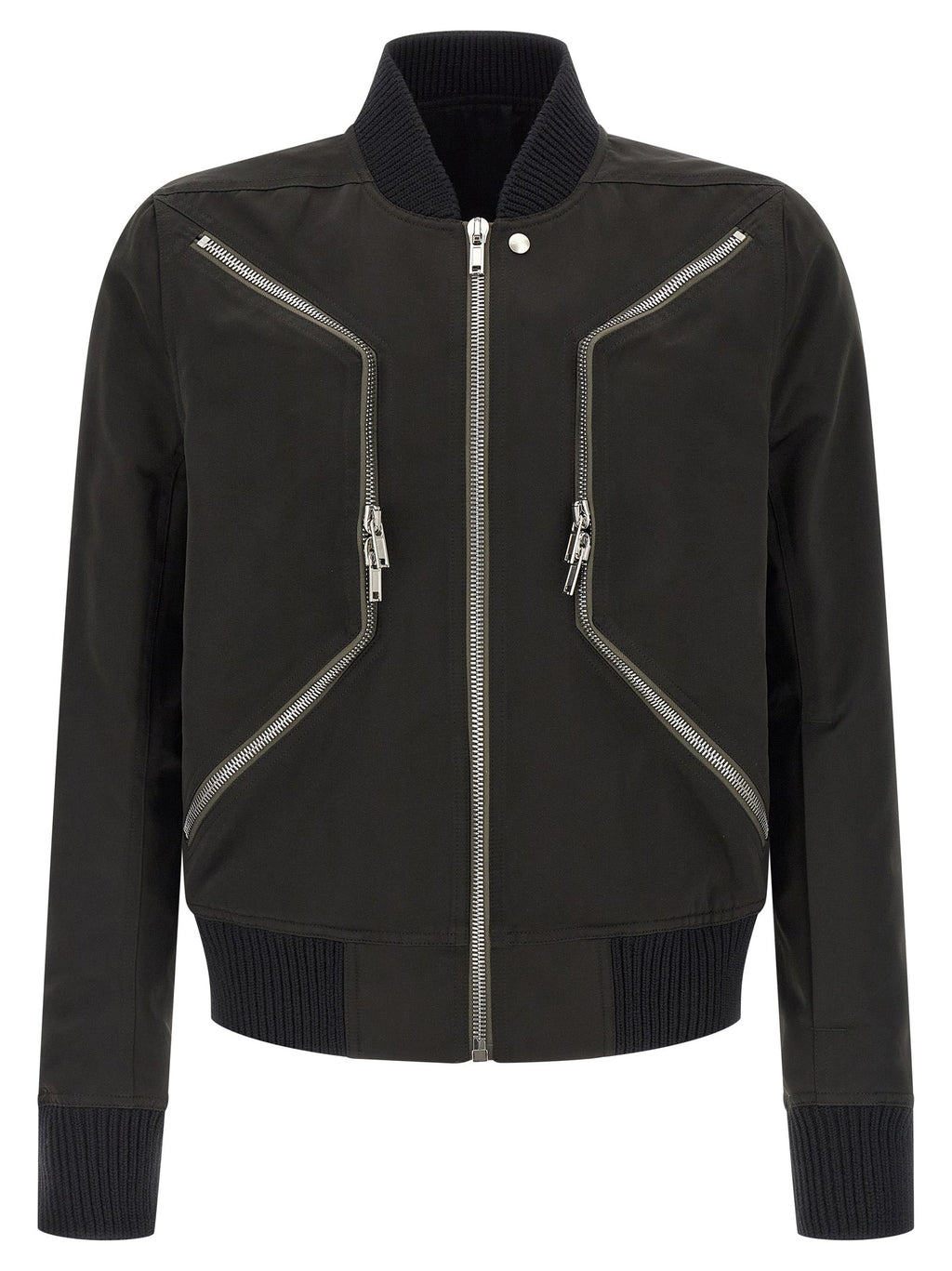 Rick Owens Black Polyester Bomber