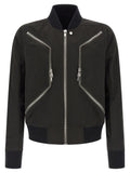Rick Owens Black Polyester Bomber