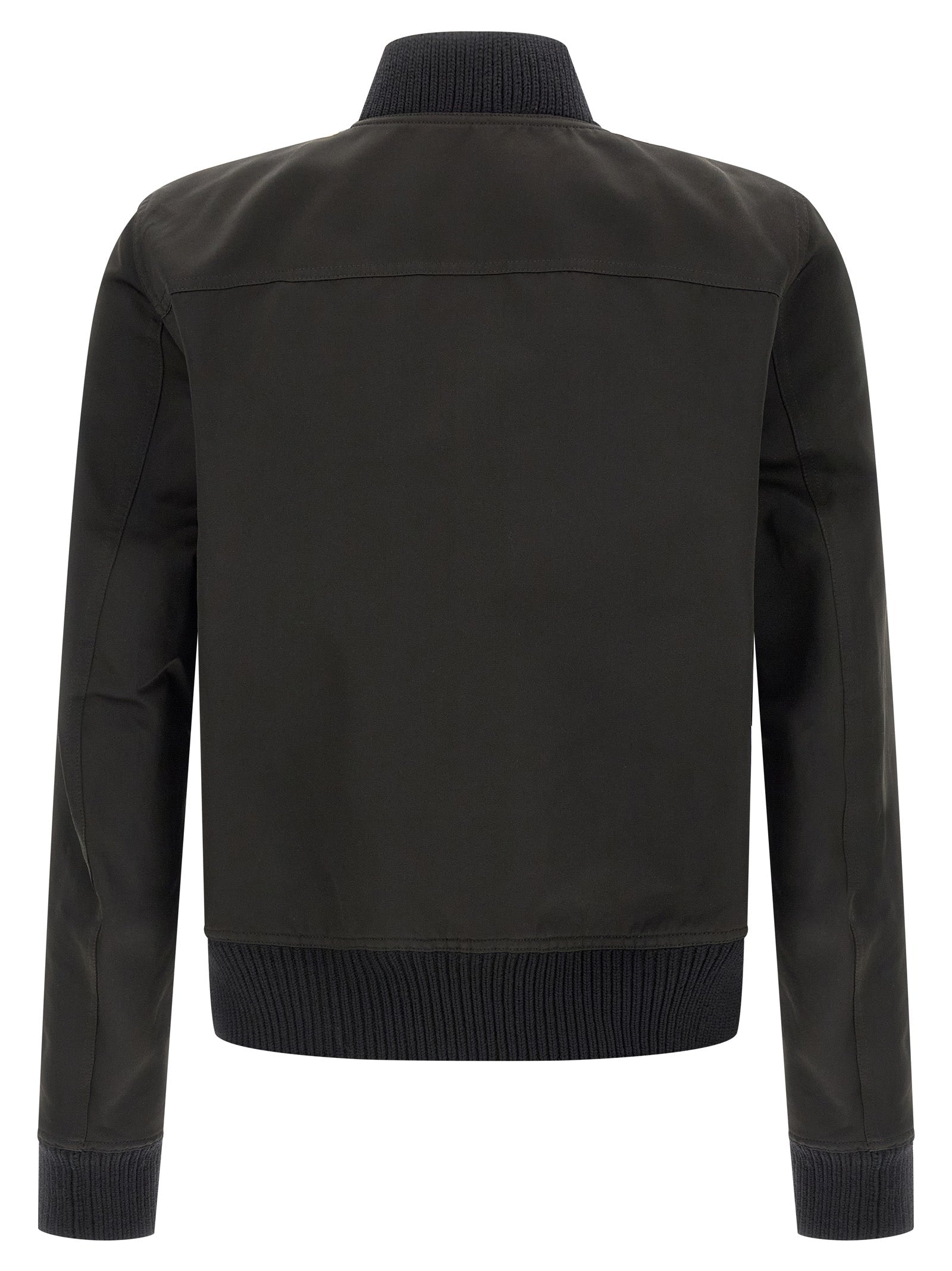 Rick Owens Black Polyester Bomber