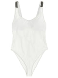 Brunello Cucinelli White Polyamide One-Piece Swimsuit