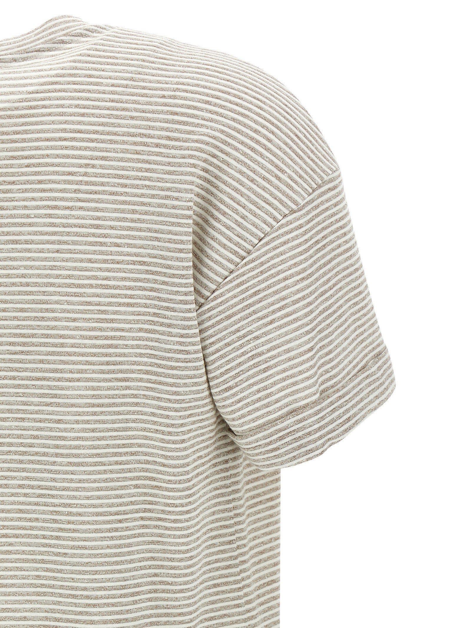 Peserico Beige Linen T-Shirt