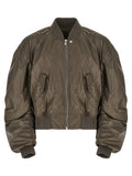 Rick Owens Gray Nylon Bomber