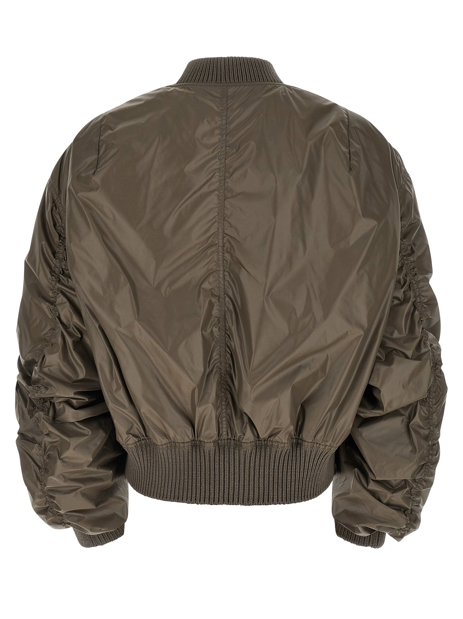 Rick Owens Gray Nylon Bomber
