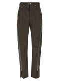 Rick Owens Brown Cotton Casual Pants