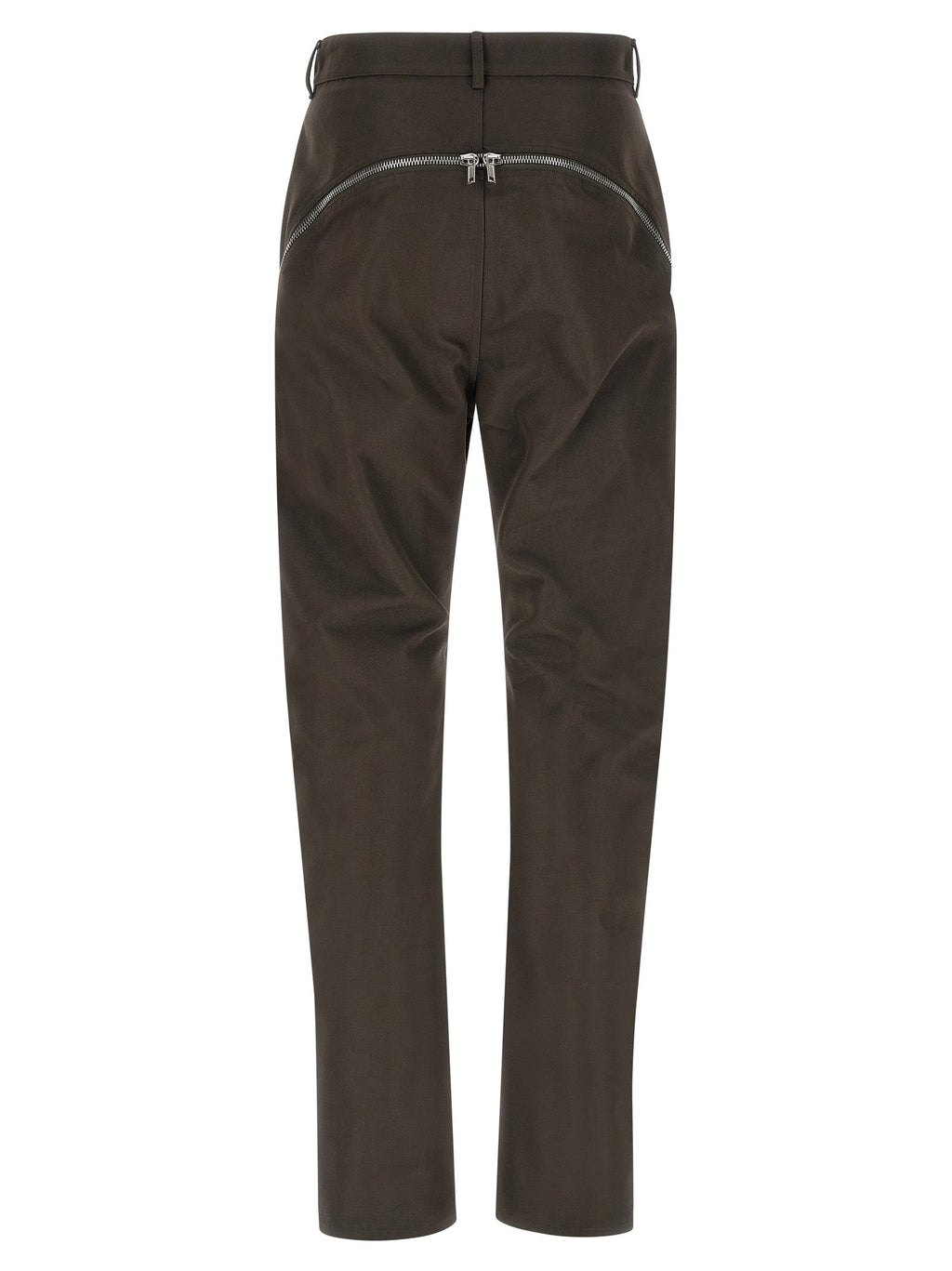 Rick Owens Brown Cotton Casual Pants
