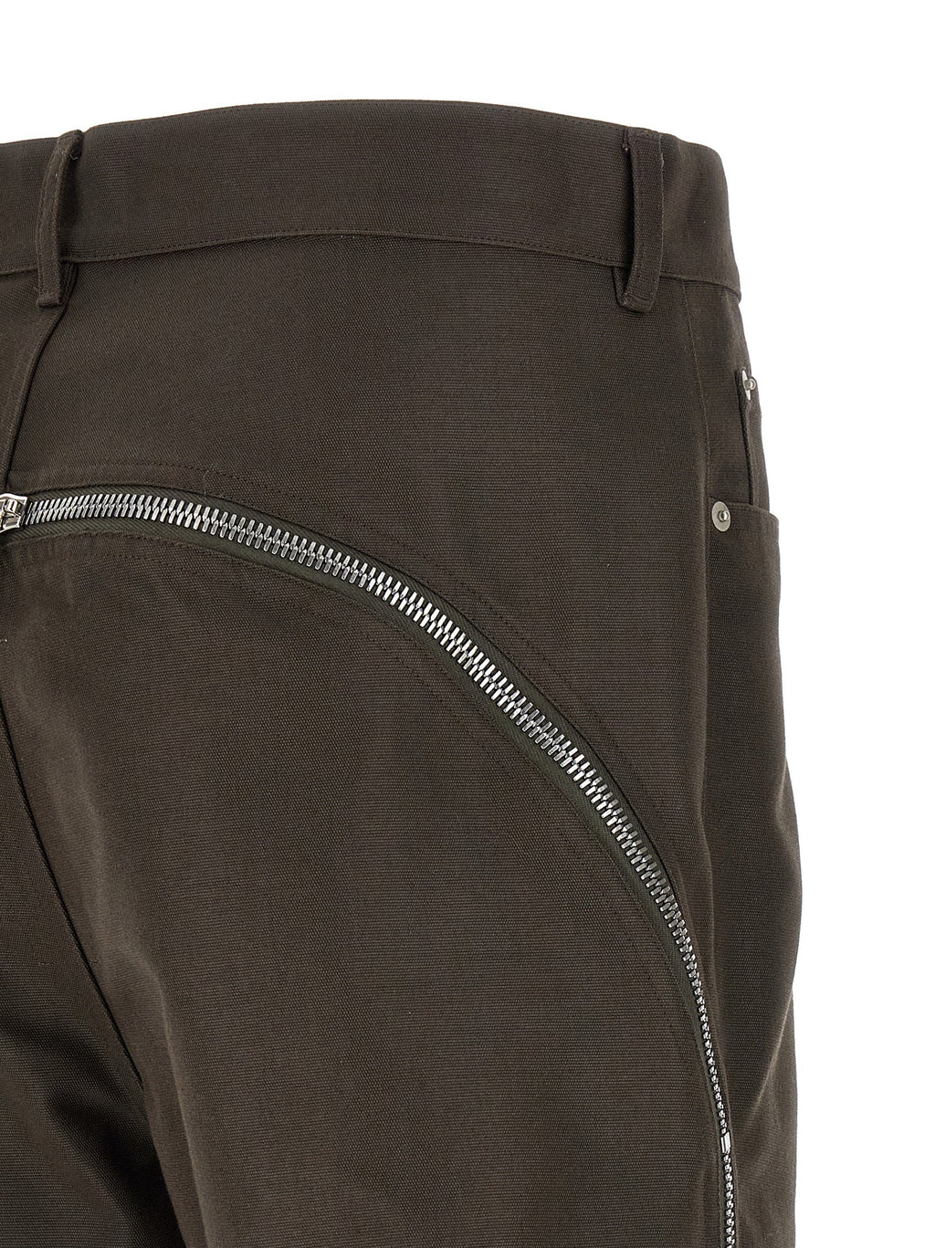 Rick Owens Brown Cotton Casual Pants