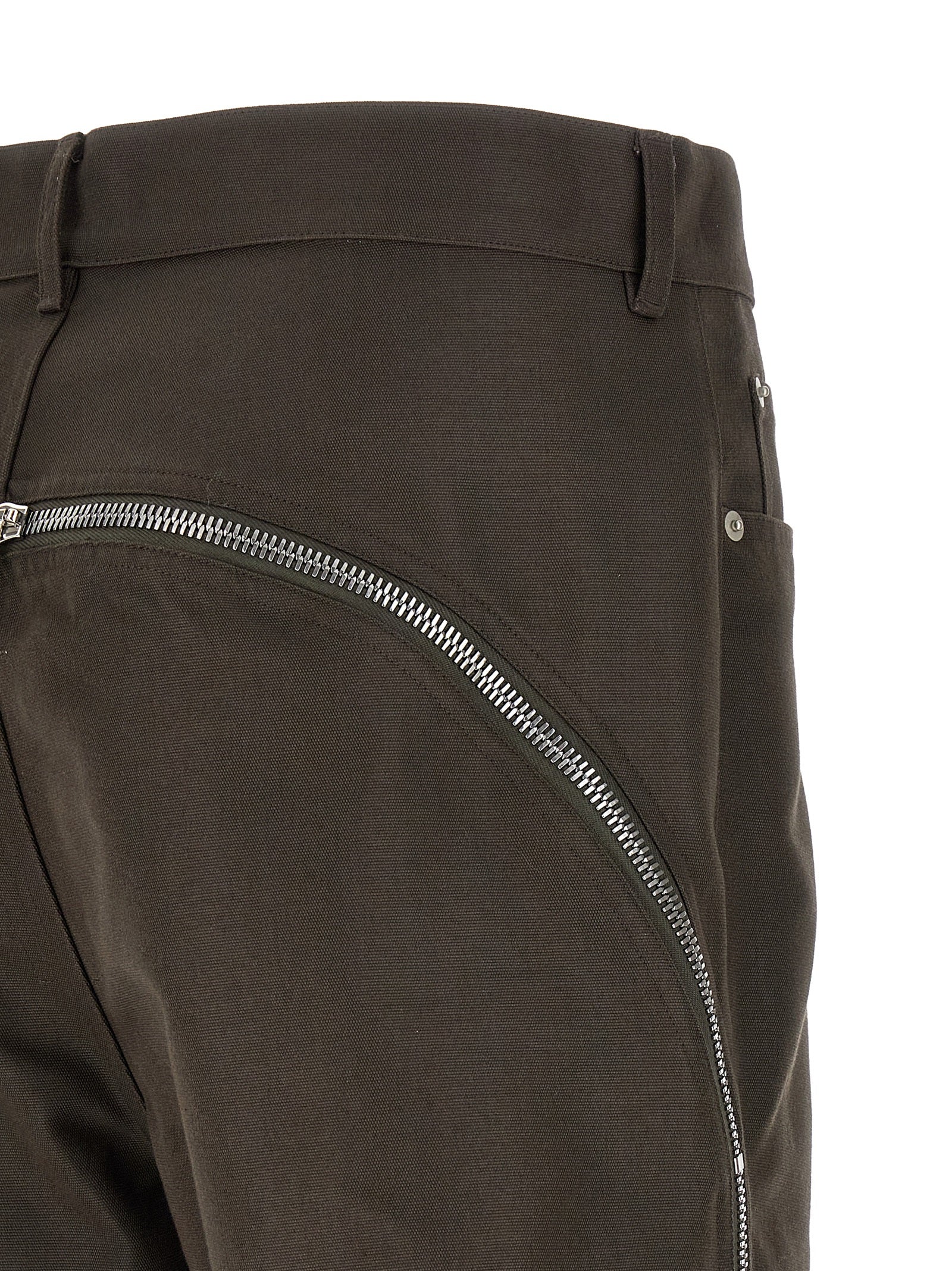 Rick Owens Brown Cotton Casual Pants