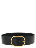 PINKO Black Cowhide High-Waist Belt