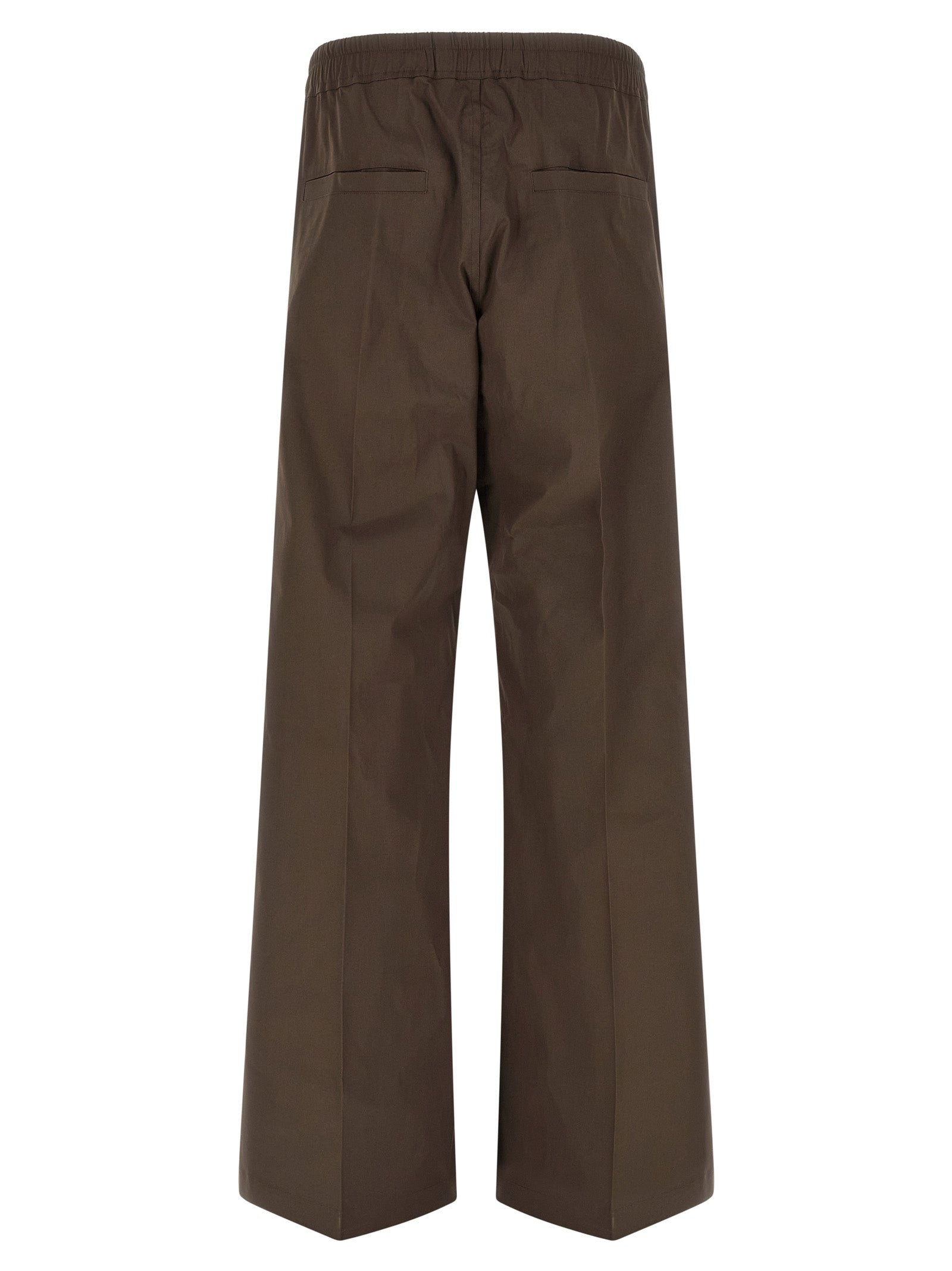 Rick Owens Brown Cotton Cargo Pants