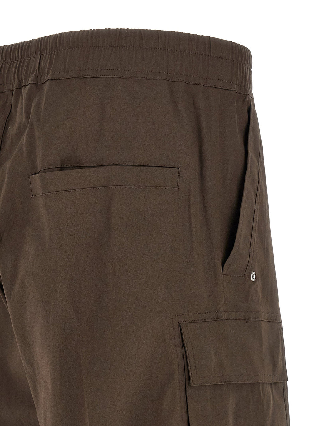 Rick Owens Brown Cotton Cargo Pants