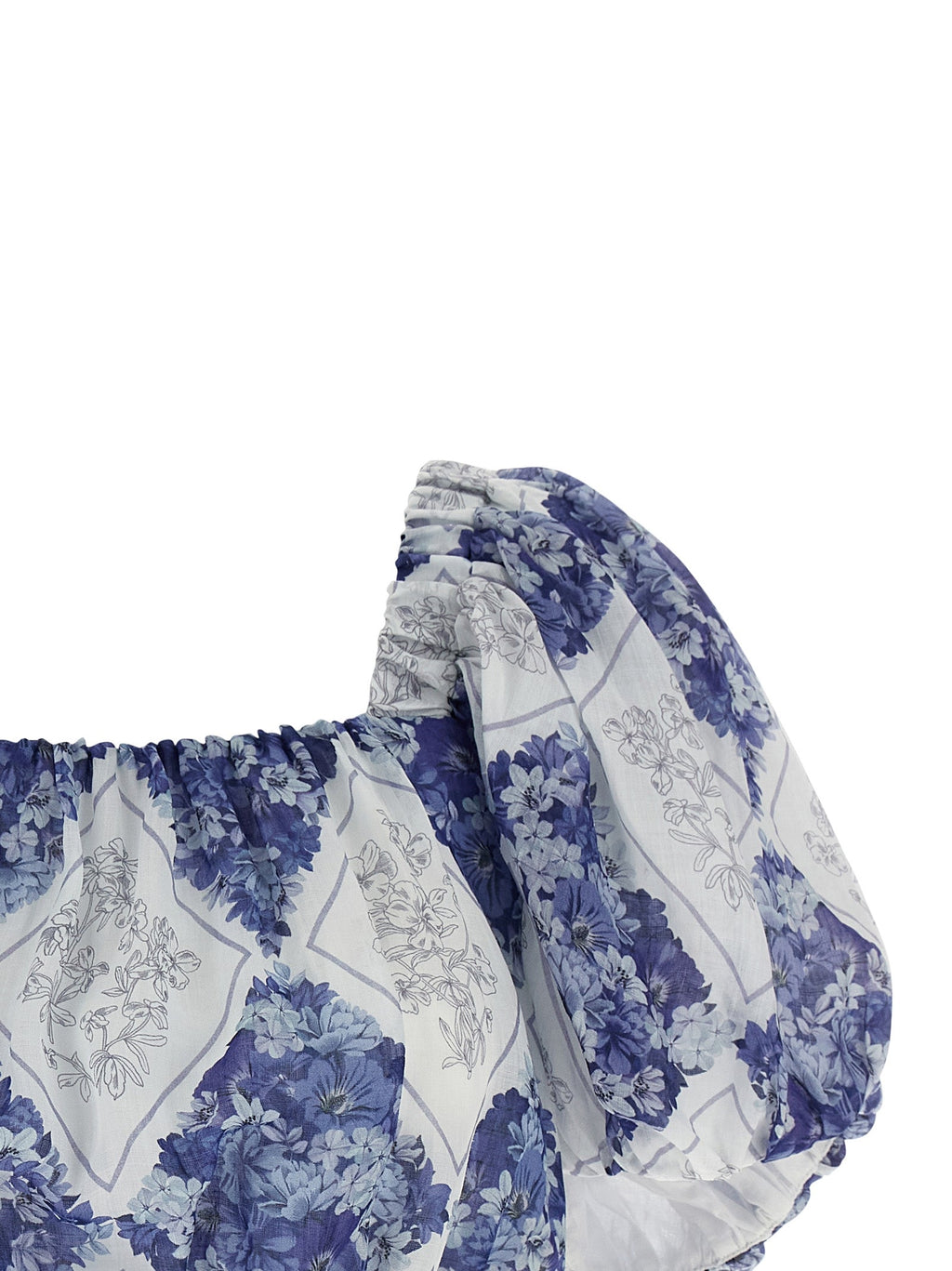 Twinset Blue Ramie Blouse