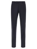 Incotex Blue Virgin Wool Dress Pants