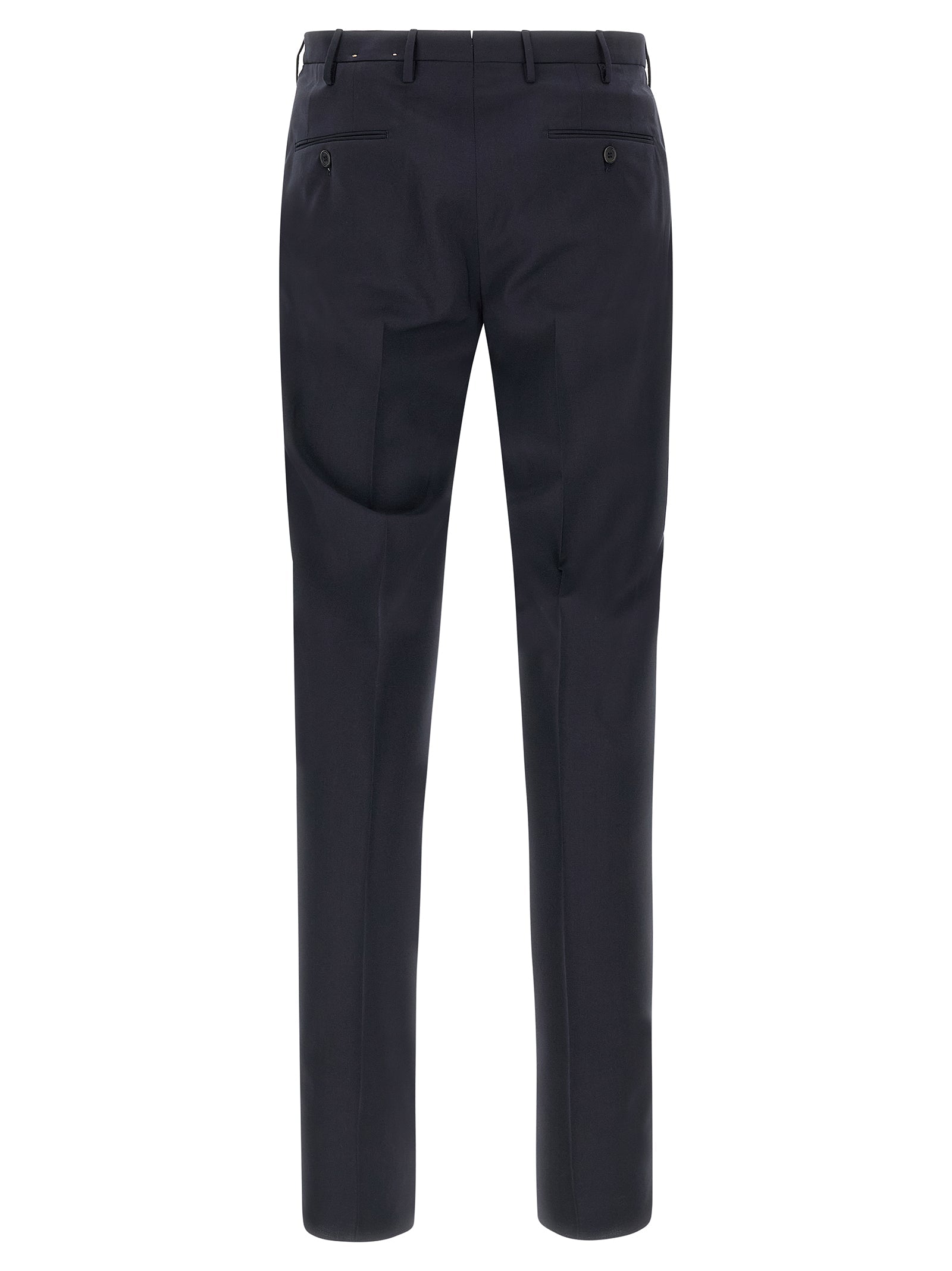 Incotex Blue Virgin Wool Dress Pants