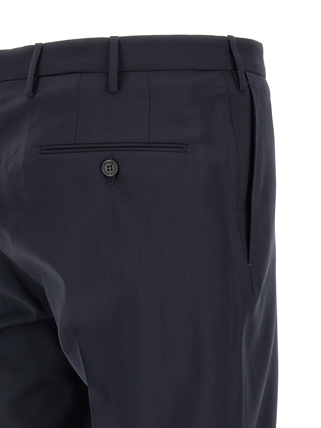 Incotex Blue Virgin Wool Dress Pants