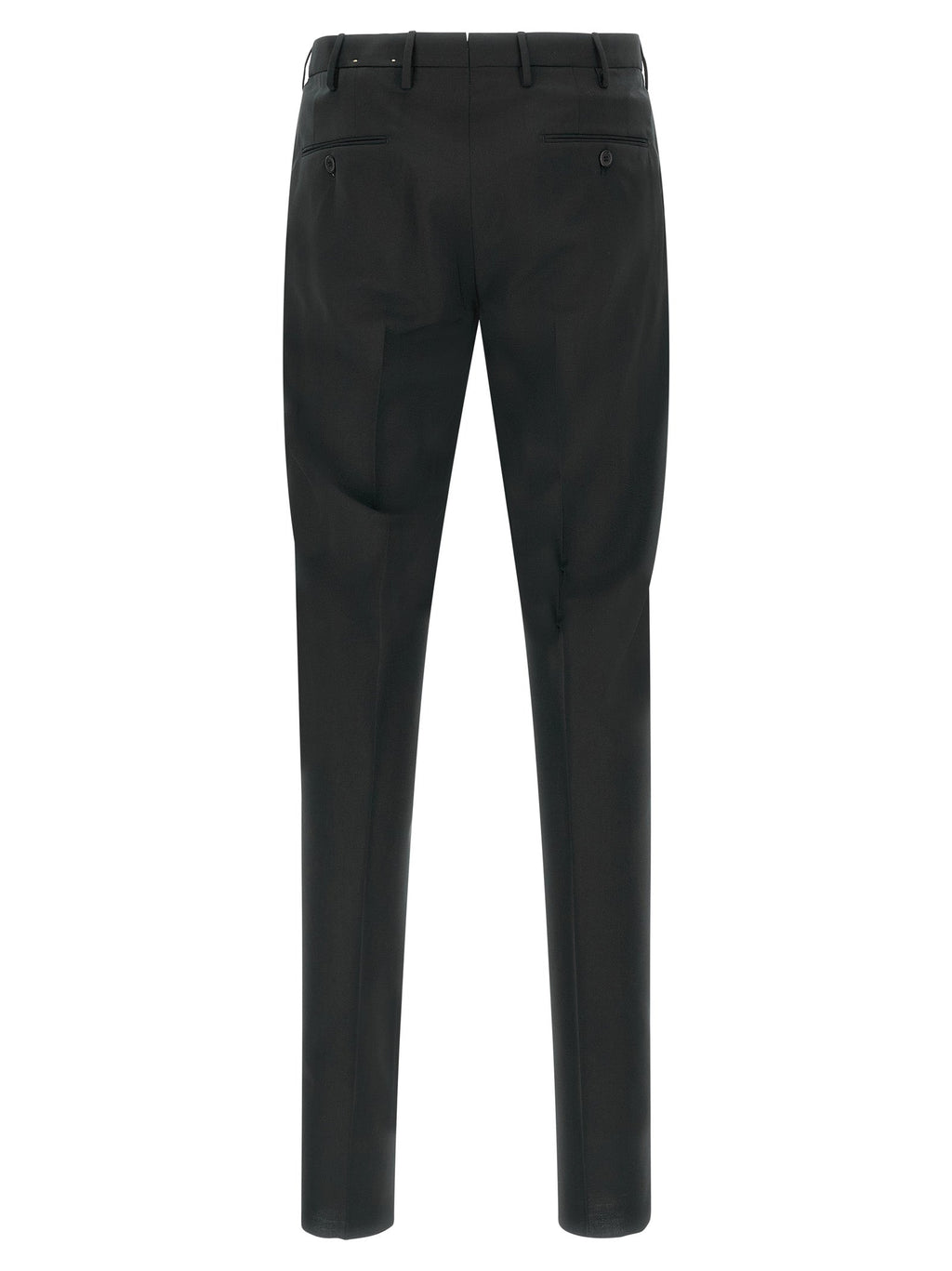 Incotex Black Virgin Wool Dress Pants