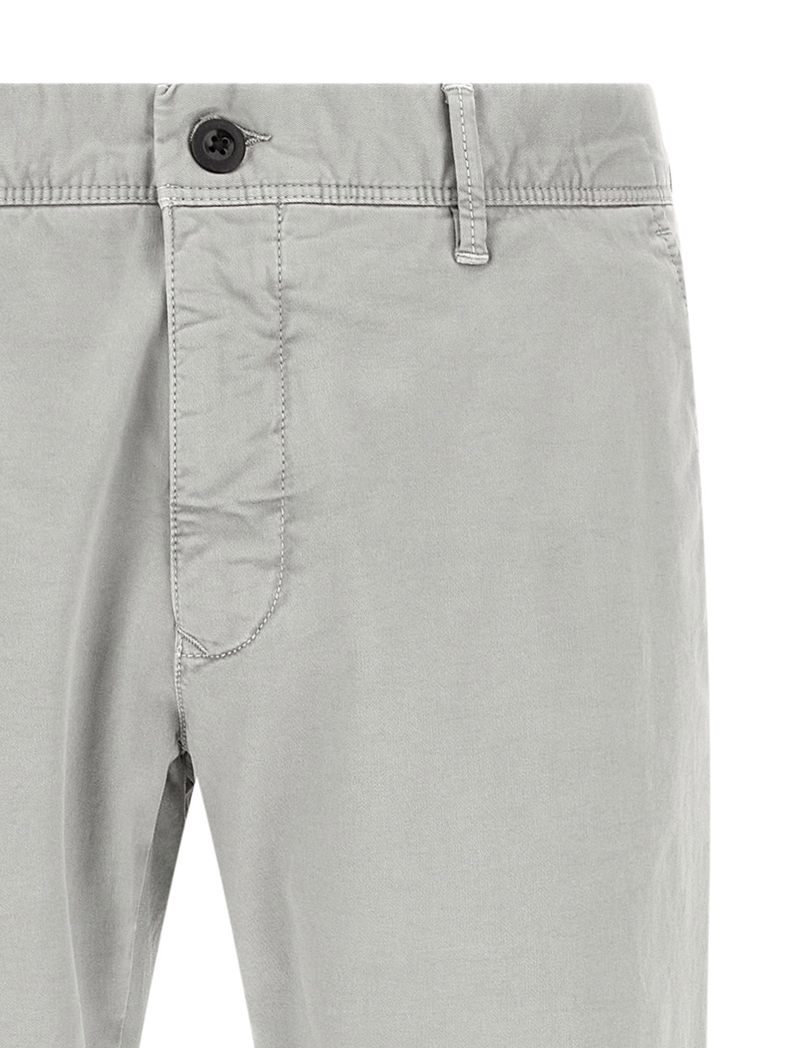 Incotex Gray Cotton Casual Pants