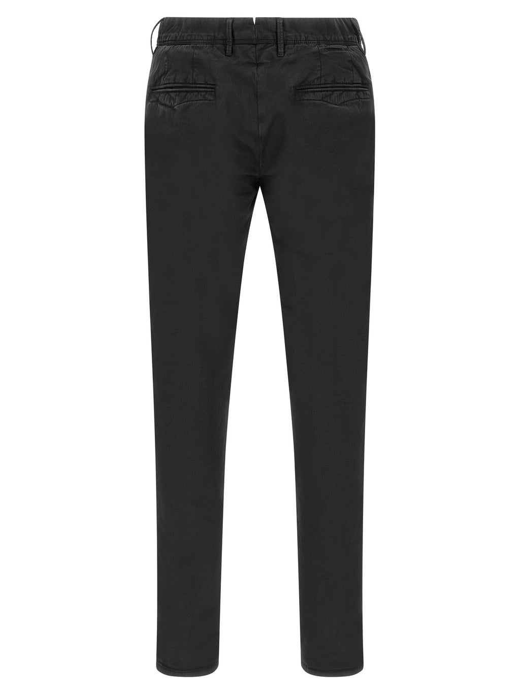 Incotex Black Cotton Casual Pants