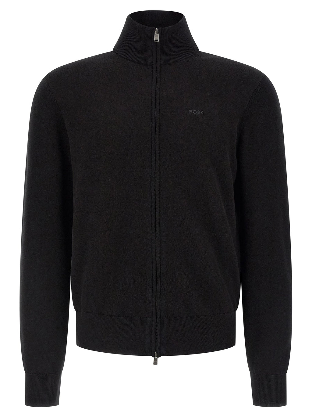 Hugo Boss Black Cotton Cardigan