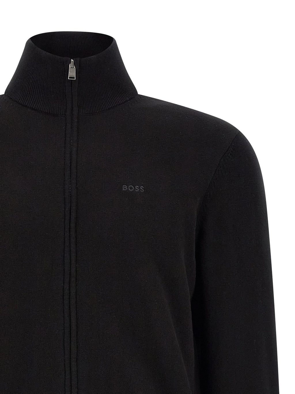 Hugo Boss Black Cotton Cardigan