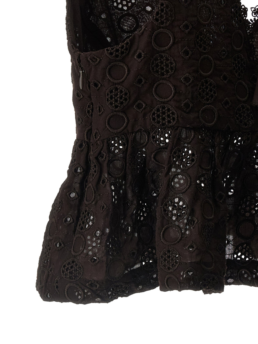 PINKO Brown Cotton Blouse