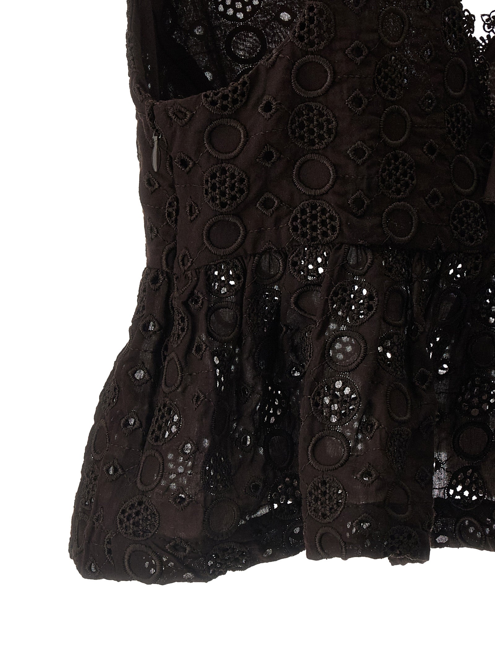 PINKO Brown Cotton Blouse