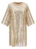 Fabiana Filippi Beige Polyester Short Dress