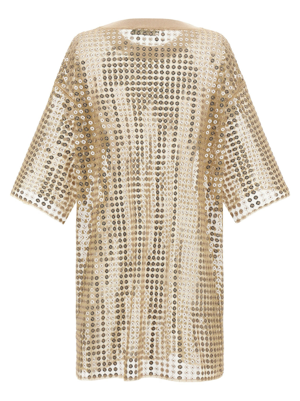 Fabiana Filippi Beige Polyester Short Dress