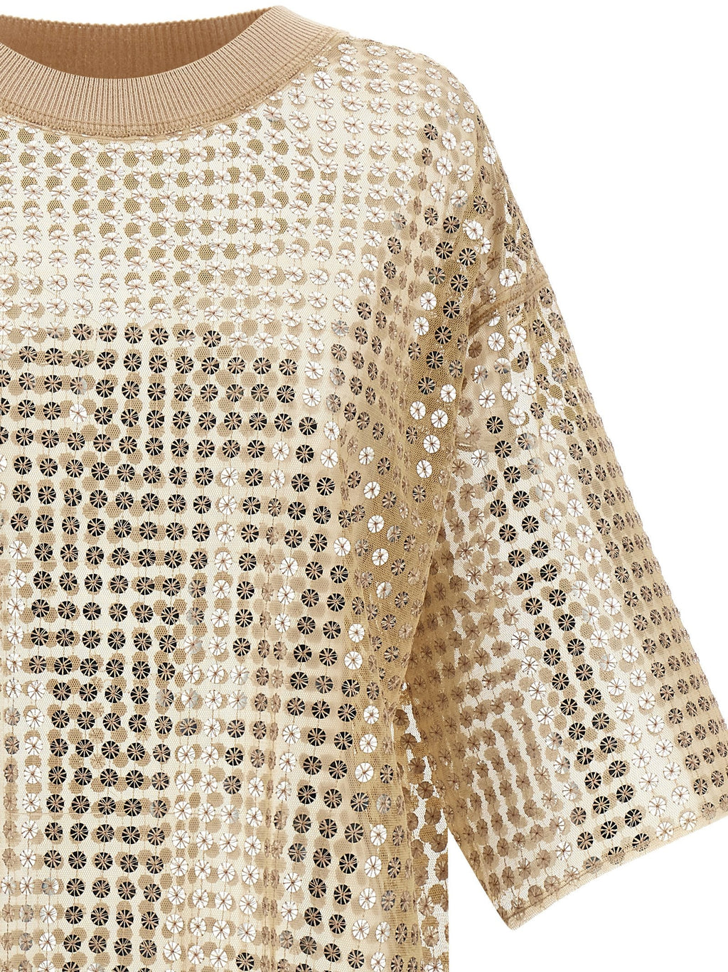 Fabiana Filippi Beige Polyester Short Dress