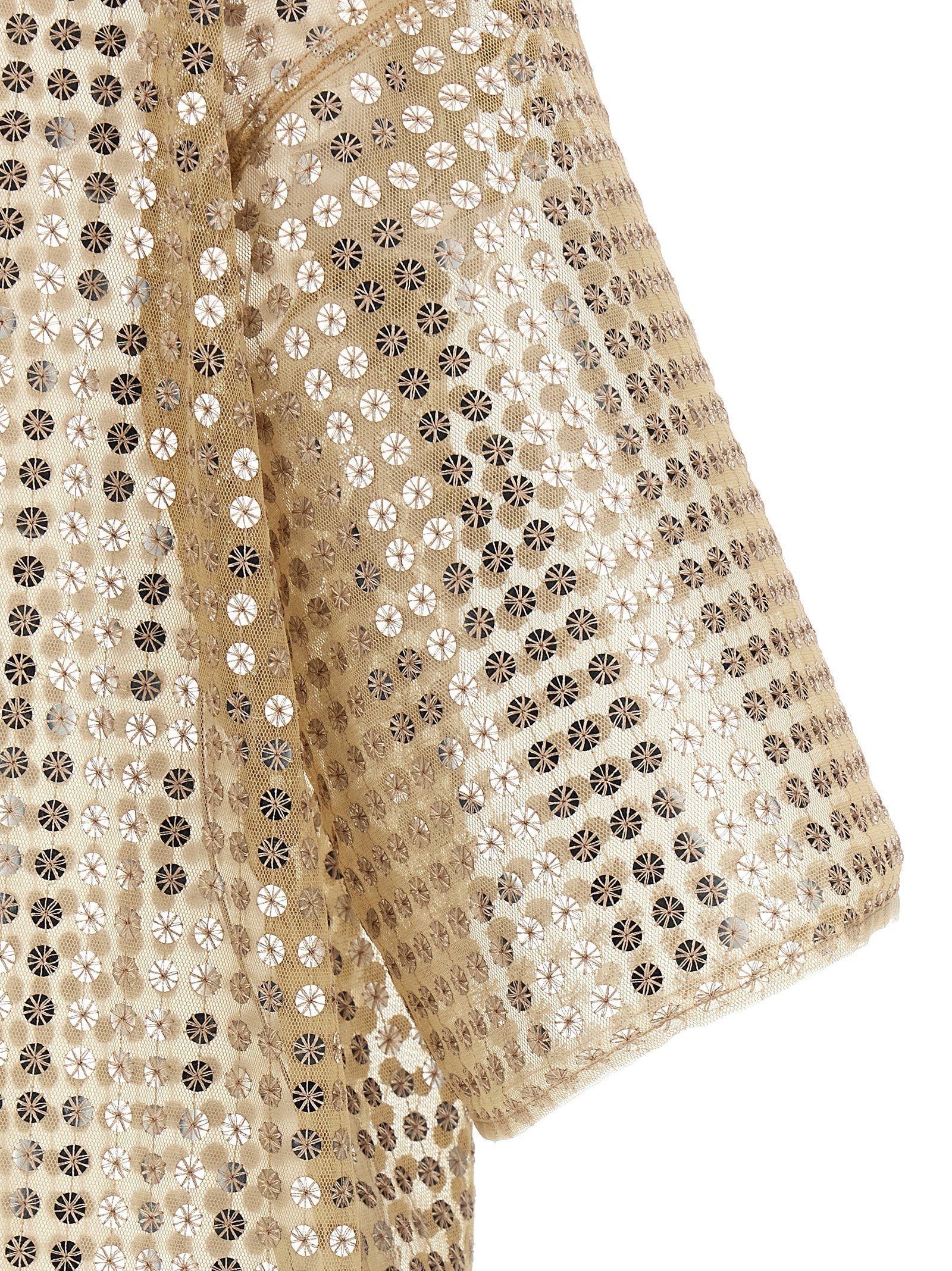 Fabiana Filippi Beige Polyester Short Dress