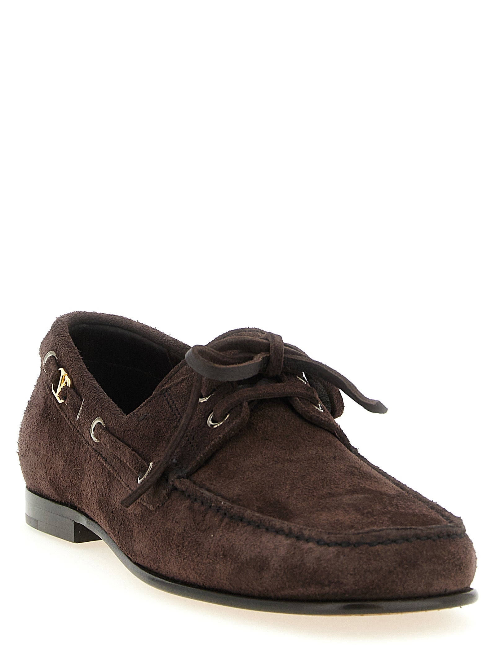 Valentino Garavani Brown Cowhide Slip-On Loafers