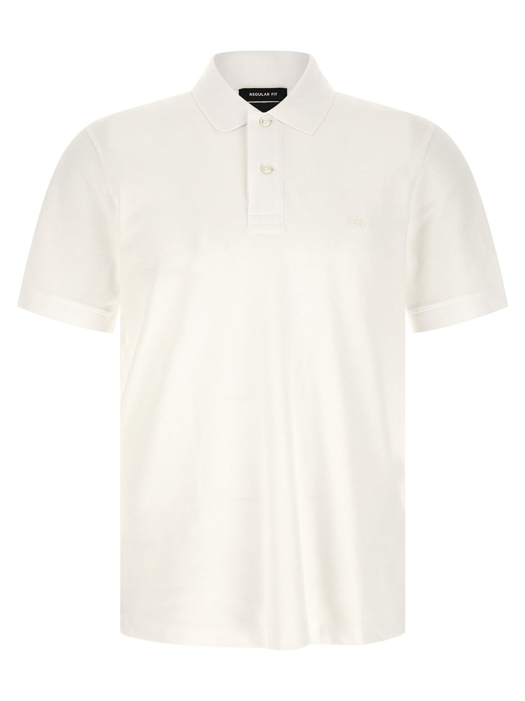 Hugo Boss White Cotton Polo Shirt Hugo Boss