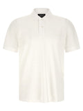 Hugo Boss White Cotton Polo Shirt Hugo Boss