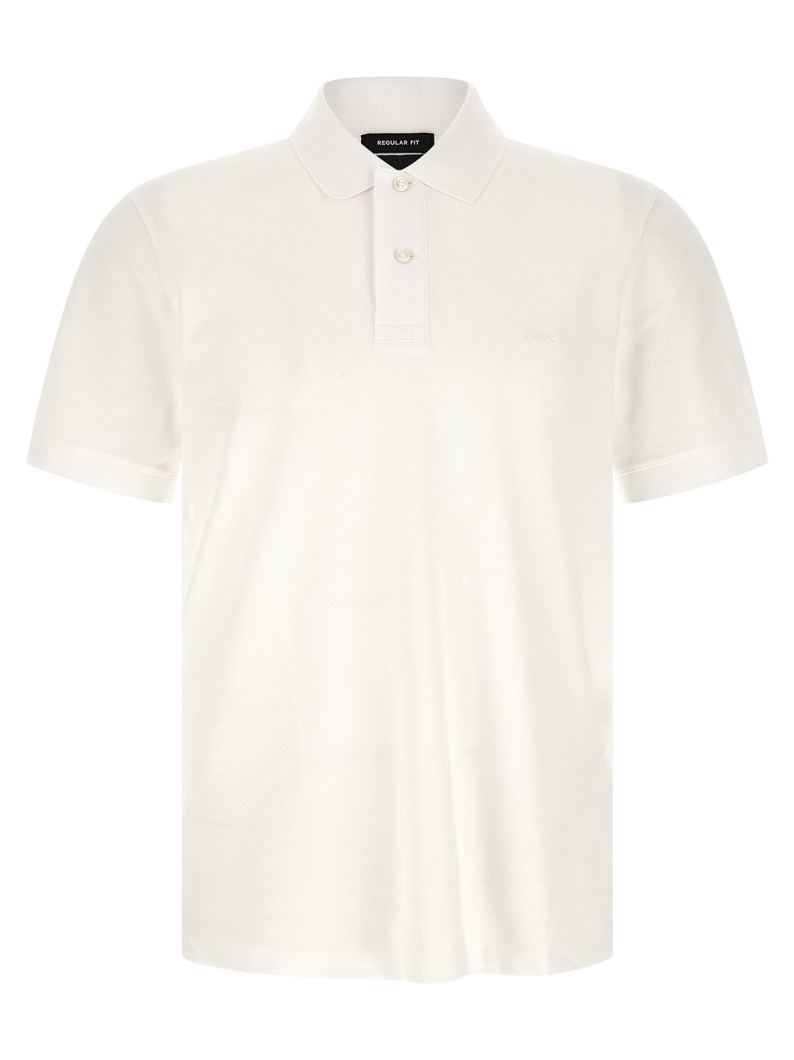 Hugo Boss White Cotton Polo Shirt Hugo Boss