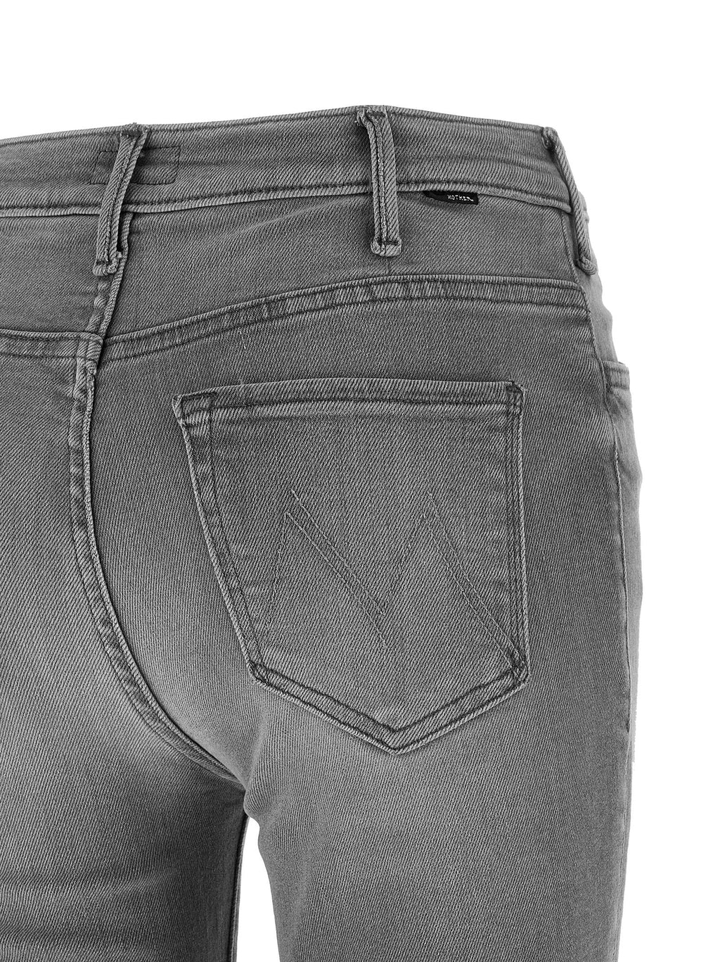 Mother Denim Gray Cotton Skinny Jeans
