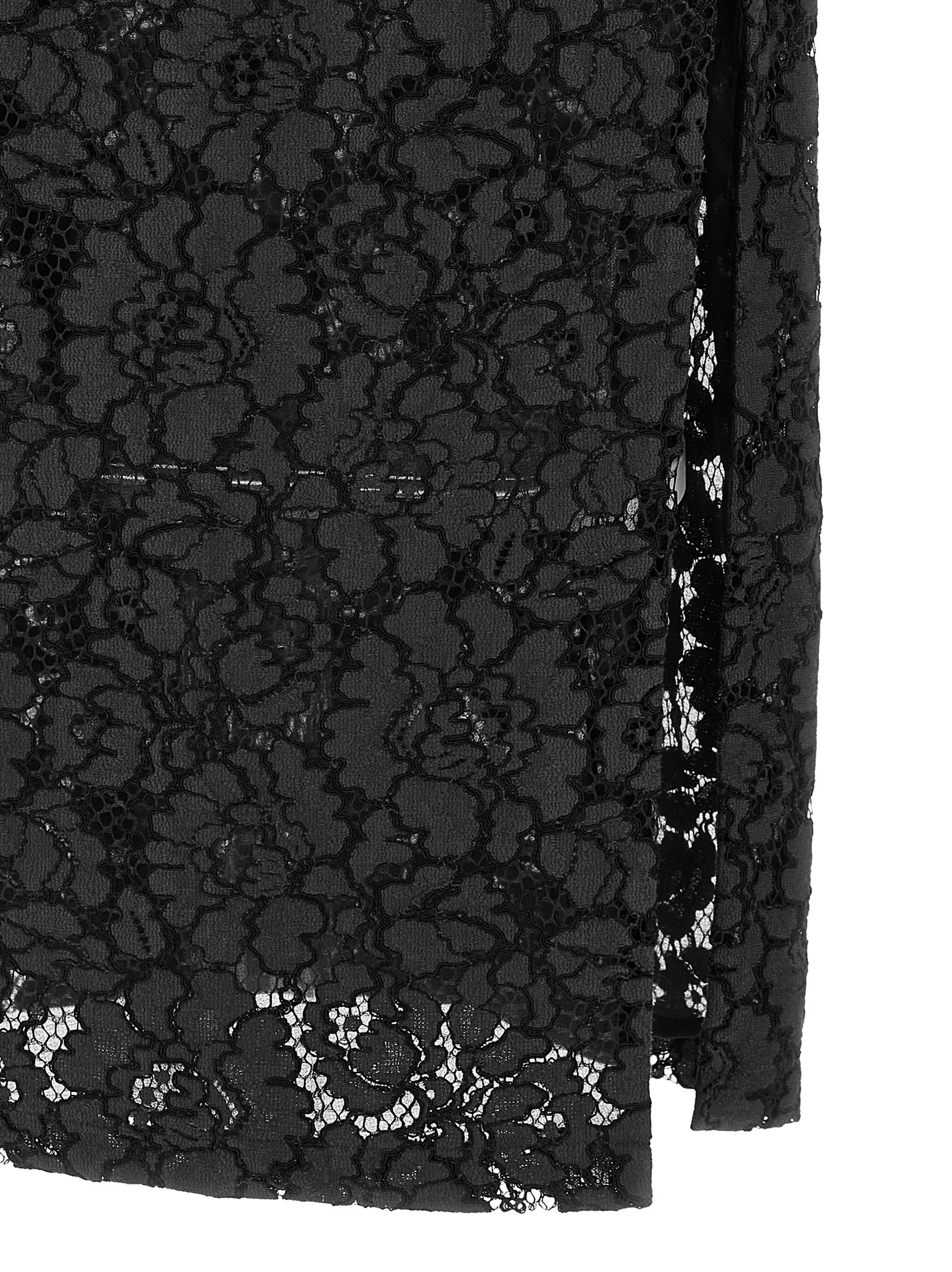 PINKO Black Cotton Midi Dress