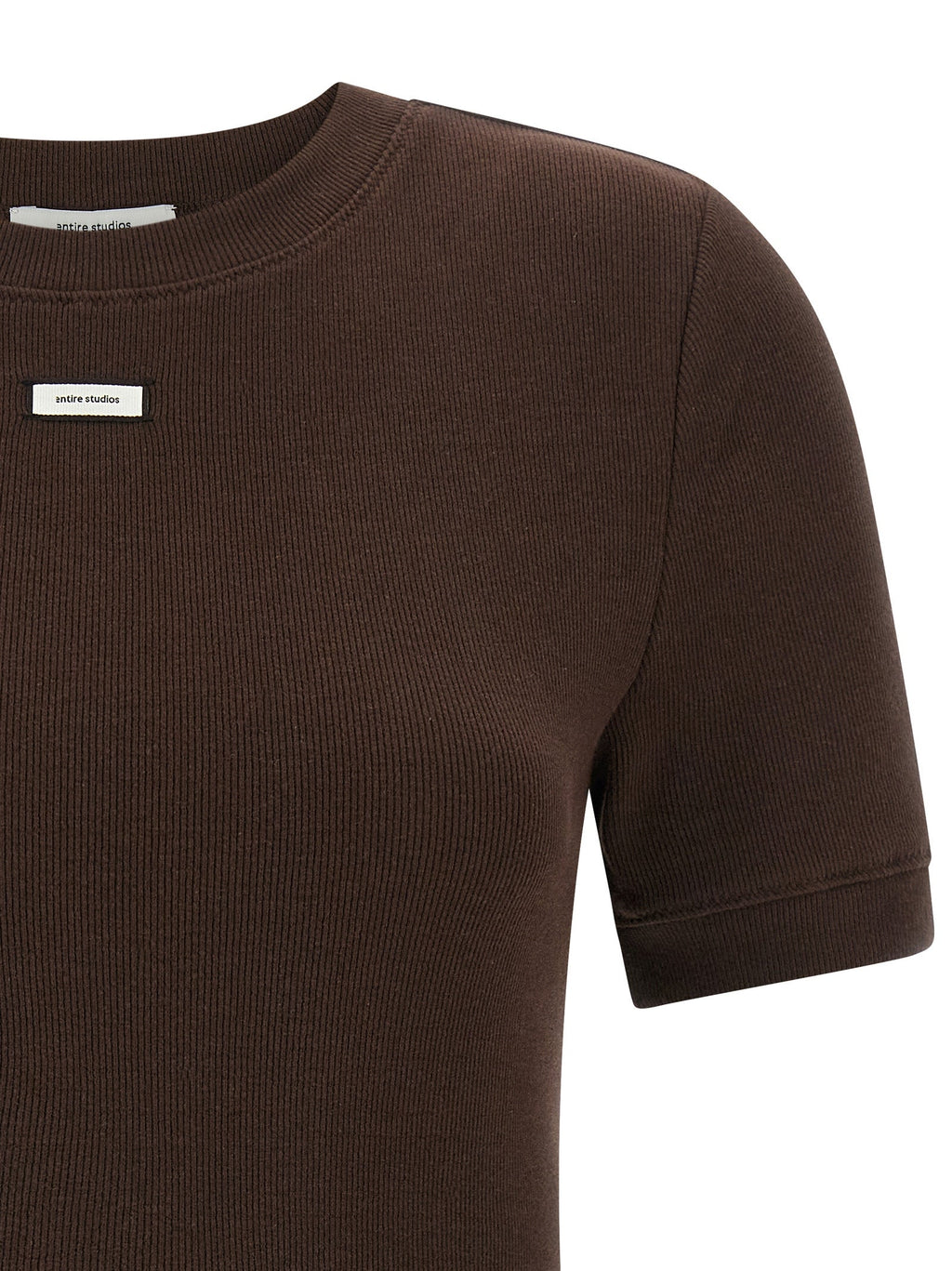 Entire Studios Brown Cotton T-Shirt